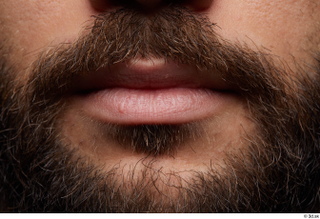 HD Face Skin Owen Reid bearded face lips mouth skin…